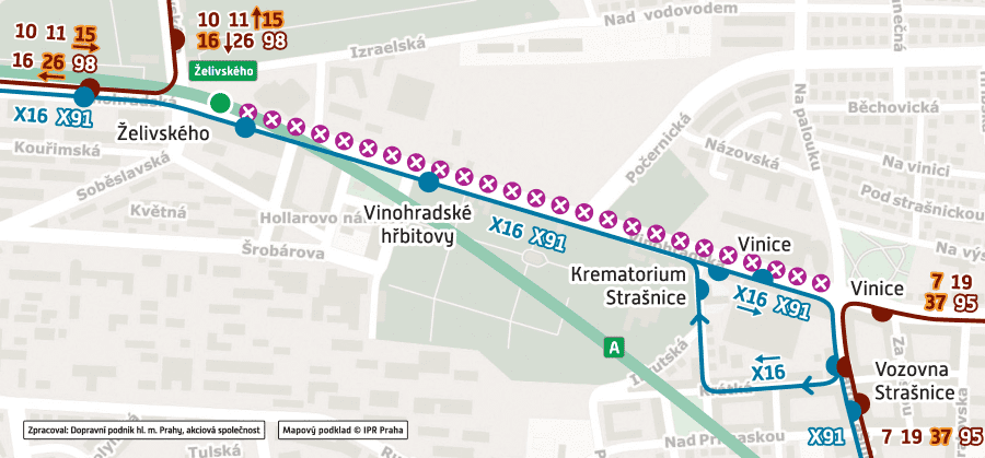 schema - Želivského – Vinice 2026